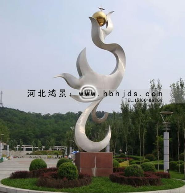 鳳凰雕塑不銹鋼鳳凰雕塑